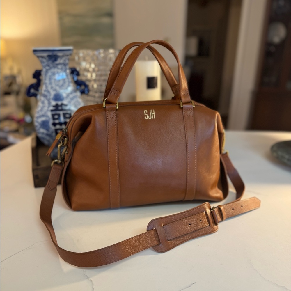 🤎 MADEWELL TAN LEATHER GLASGOW SATCHEL! - Picture 4 of 16